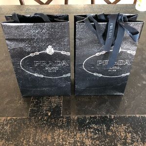 Prada gift bags straight from Milan